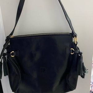 Black genuine leather Dooney Burke
